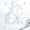 Star Blue Shibori Periwinkle White Modern Dye Custom Pre-pasted Wallpaper by Spoonflower Pre-Pasted Wallpaper 2FT Wide